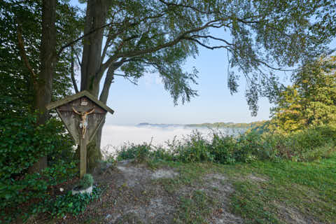 Gemeinde Marktl Landkreis Altötting Aussicht Landschaft Morgennebel (Dirschl Johann) Deutschland AÖ